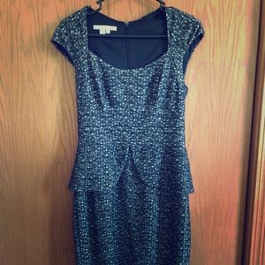 Capsleeve peplum dress